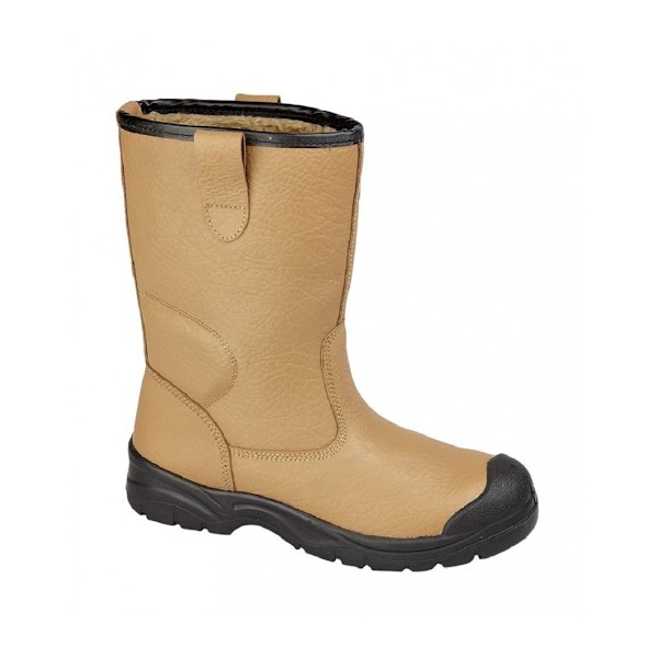 Grafters herr Scuff Toe Cap säkerhetsläder Rigger Boots 9 UK Ta Tan 9 UK