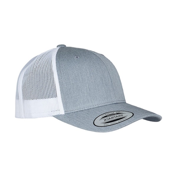 Flexfit Unisex Adult Retro Two Tone Trucker Cap One Size Heathe Heather/White One Size