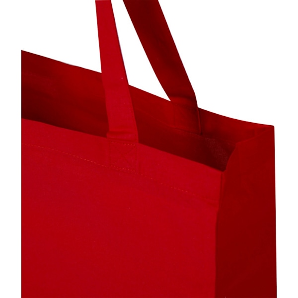 Madras Återvunnen Bomulls Tote Bag med Veck Med En Storlek Röd Red One Size