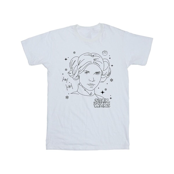 Star Wars Boys Episode IV: A New Hope Leia Julskiss T-shirt White 3-4 Years