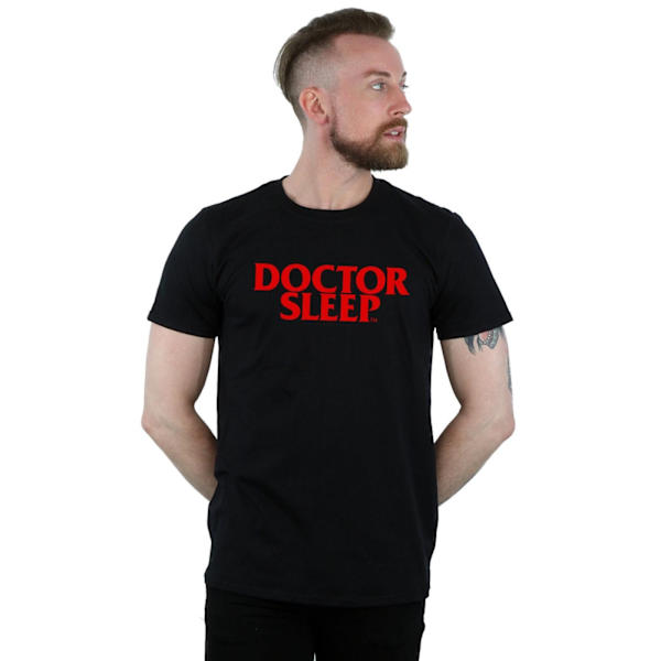 Doctor Sleep Herr Text Logo T-Shirt L Svart Black L