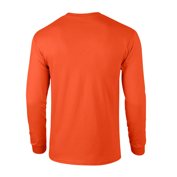 Gildan Unisex Vuxen Ultra Plain Bomull Långärmad T-shirt XL Orange XL