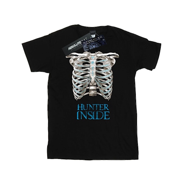 Supernatural Dam/Damer Hunter Inside Bomull Boyfriend T-Shi Black M