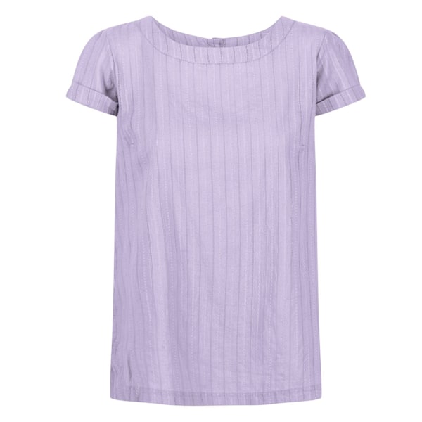 Regatta Dam/Dam Jaelynn Dobby Bomull T-shirt 16 UK Pastell Pastel Lilac 16 UK