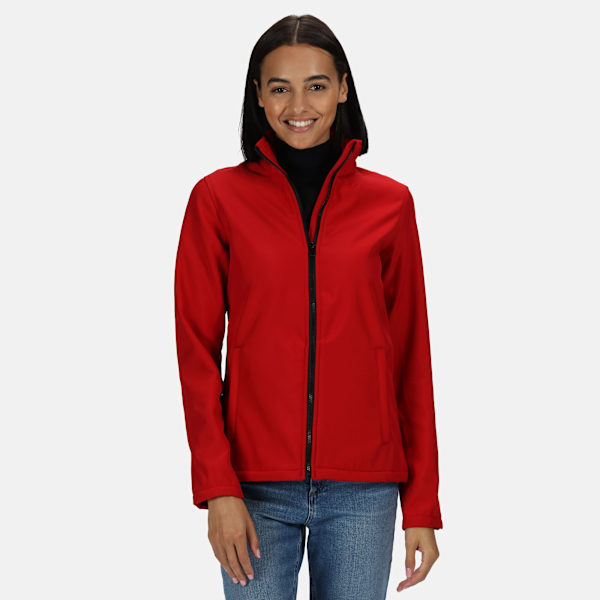 Regatta Womens/Ladies Ablaze Printable Soft Shell Jacket 12 UK Classic Red/Black 12 UK