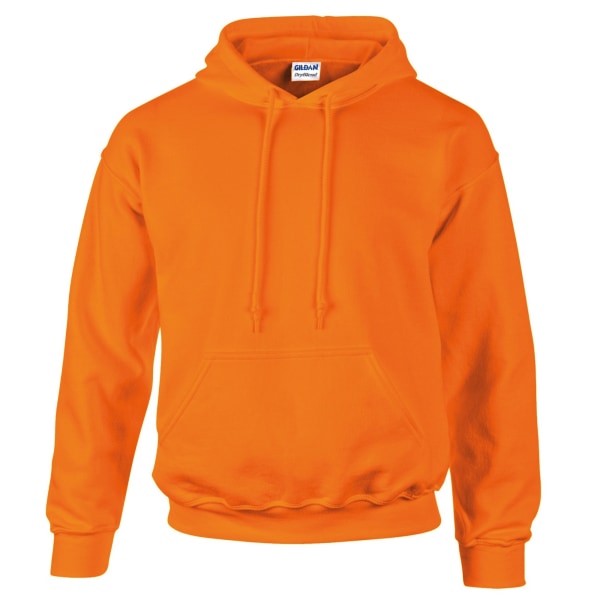 Gildan Heavyweight DryBlend Adult Unisex Hood Sweatshirt Top Safety Orange S