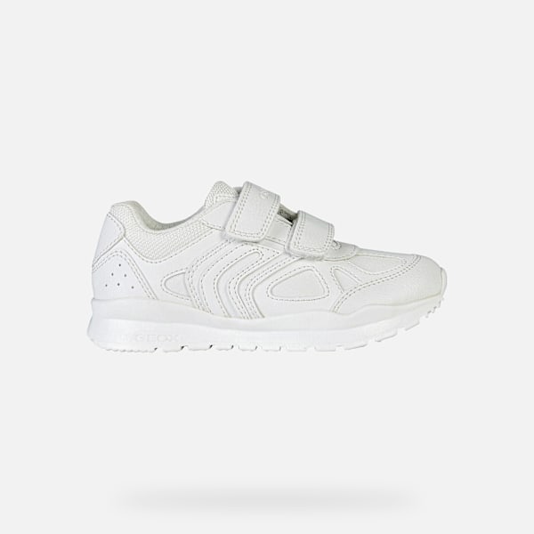 Geox Pavel Skolskor för Pojkar 6 UK Vit White 6 UK