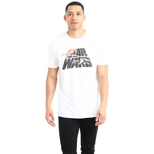 Star Wars Herr Signatur T-Shirt 3XL Vit White 3XL
