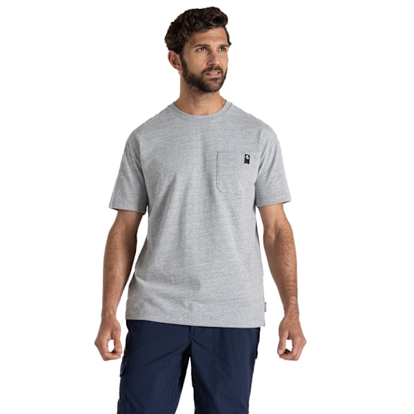 Craghoppers Wakefield Arbets T-shirt med Ficka för Män XXL Soft Gre Soft Grey Marl XXL