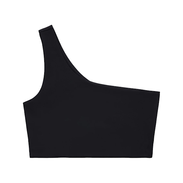 Girlfriend Collective Dam One-Shoulder Sportbehå för Kvinnor Black XXS