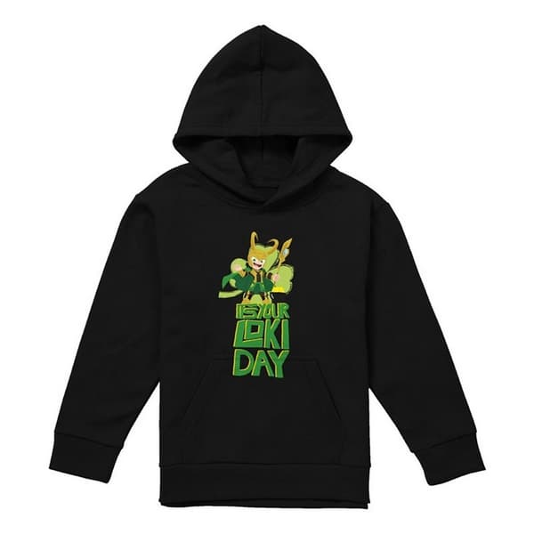 Loki Barn/Barn Loki St Patricks Day Pullover Hoodie 9- Athletic Heather 9-11 Years