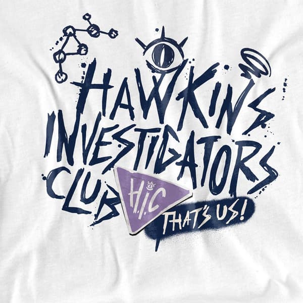 Stranger Things: Tales from ´85 Dam/Dam Hic Scribble Keps White XXL