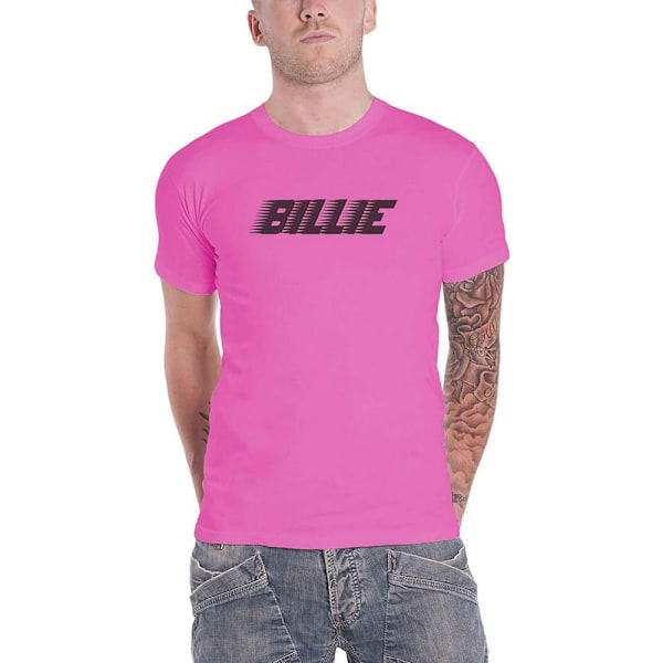 Billie Eilish Unisex Blohsh Racer Logo T-shirt L Rosa Pink L