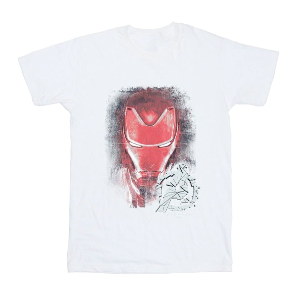 Avengers Endgame Pojkar Iron Man Borstad Bomulls T-Shirt 9-11 År White 9-11 Years