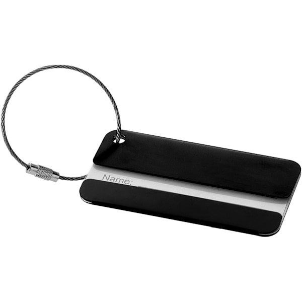 Bullet Discovery Bagagetagg 8 x 4 x 0,2 cm Solid Svart Solid Black 8 x 4 x 0.2 cm