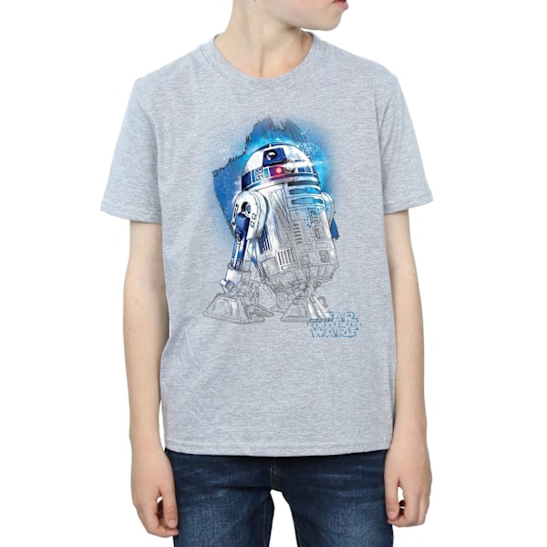 Star Wars: The Last Jedi Boys R2-D2 Borstad T-shirt 12-13 år Sports Grey 12-13 Years