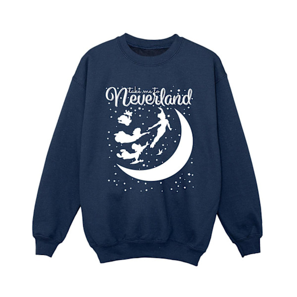Disney Boys Peter Pan Ta mig till Neverland Sweatshirt 12-13 år Navy Blue 12-13 Years