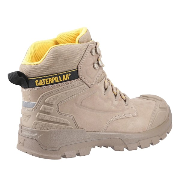 Caterpillar Striver Säkerhetsstövlar i Läder för Män 10 UK Grå/Gul Grey/Yellow 10 UK