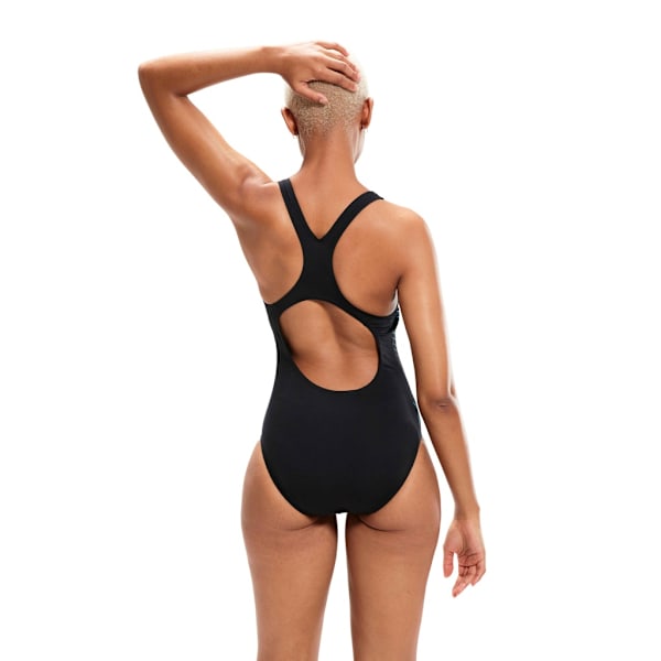 Speedo Womens/Ladies Digital Placement Medalist One Piece Swims Black/Blue 8 UK