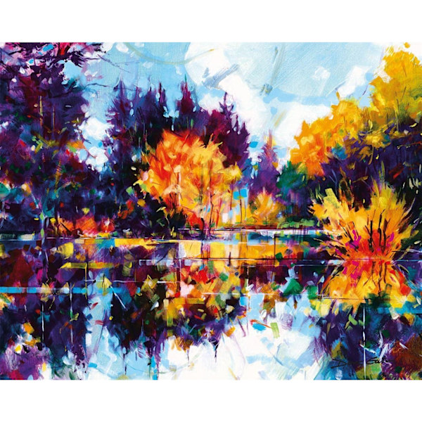 Doug Eaton Meadowcliff Colours Canvas Print 40,5 cm x 50,5 cm x 4 Multicoloured 40.5cm x 50.5cm x 4cm