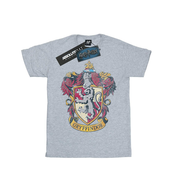 Harry Potter T-shirt i bomull för flickor, Gryffindor, 3-4 år, sportgrå Sports Grey 3-4 Years