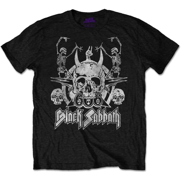 Black Sabbath Unisex Vuxen Dans T-shirt S Svart Black S
