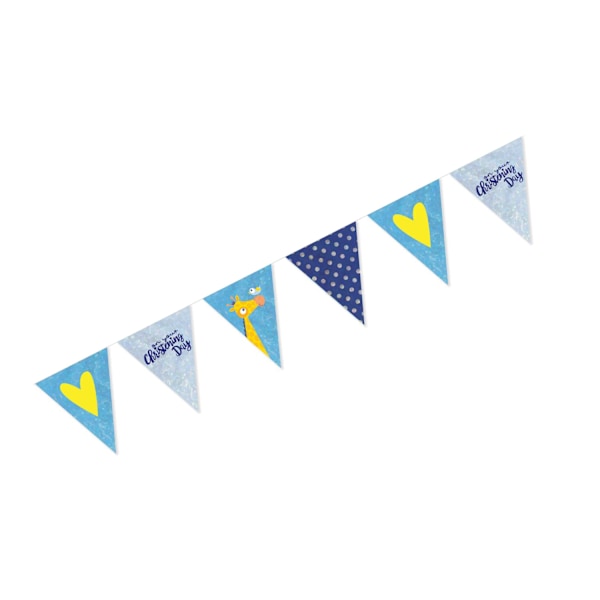 Amscan On Your Christening Day Blå Vimpel Banner En Storlek Blå Blue One Size