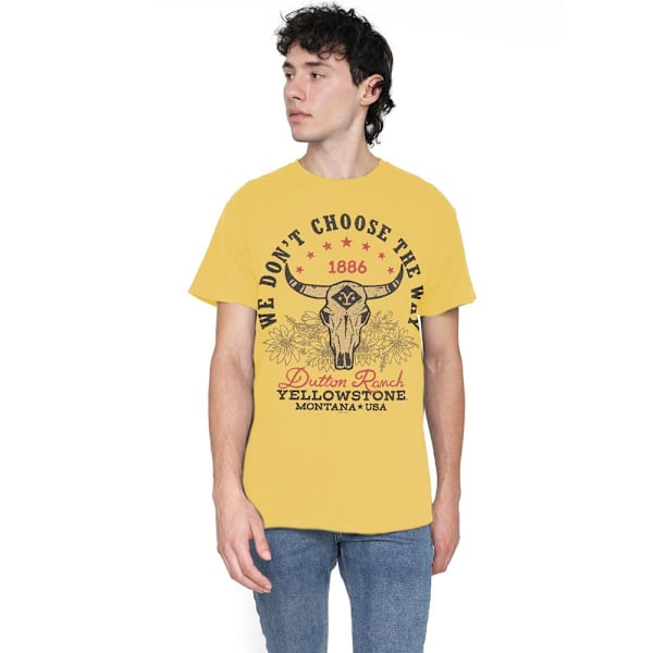Yellowstone Herr Large Skull T-Shirt L Banangul Banana Yellow L