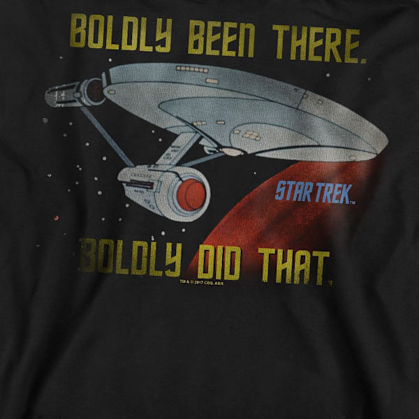 Star Trek Unisex Vuxen Boldly Did That Sweatshirt XXL Svart Black XXL