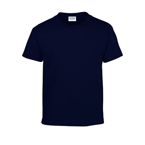 Gildan Barn/Barn Plain Bomull Tung T-shirt 5-6 År Marinblå Navy 5-6 Years