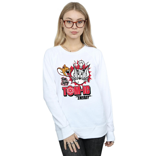 Tom And Jerry Dam/Damer Tomic Energy Sweatshirt L Vit White L