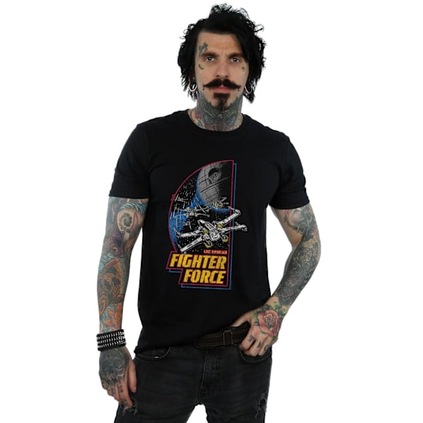Star Wars Mens Fighter Force T-Shirt M Svart Black M