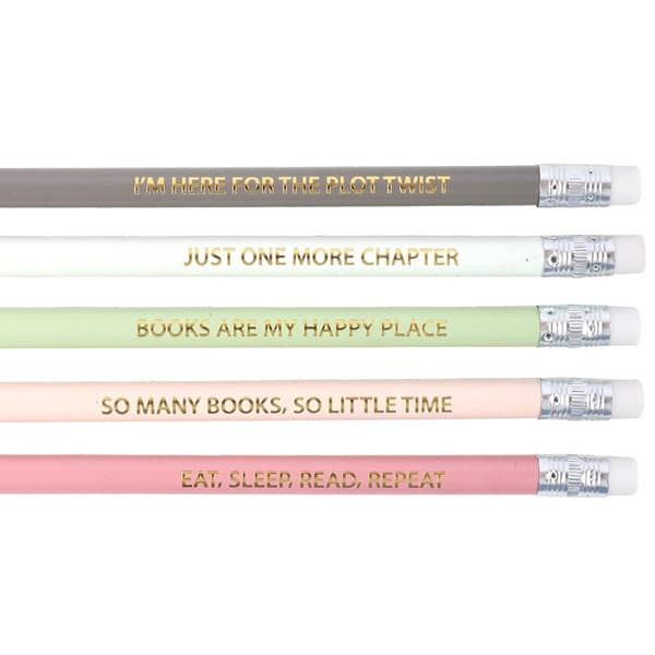 Something Different Litteraturinspirerade suddgummin för pennor (förpackning Multicoloured One Size