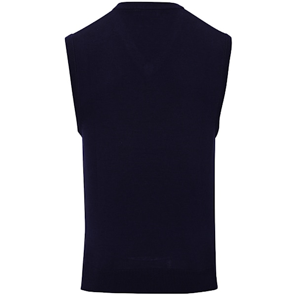 Premier Herr Sleeveless Bomull Akryl V-ringad Tröja 4XL Marinblå Navy 4XL