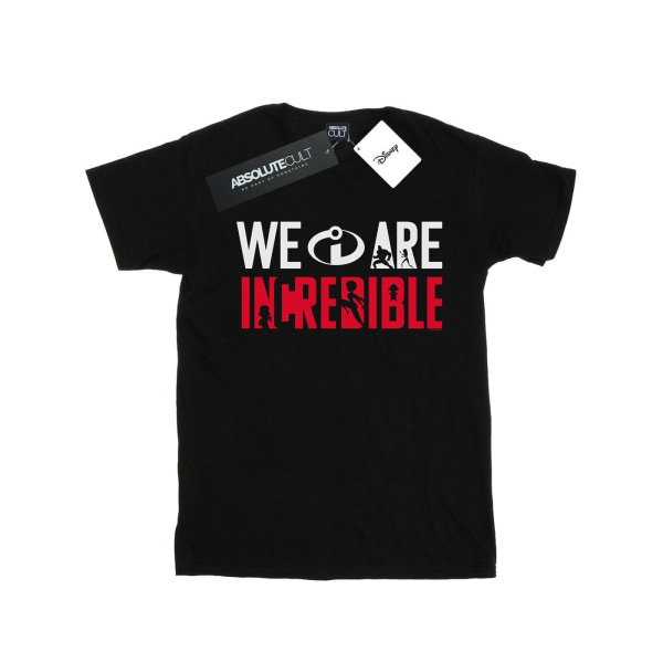 Disney Girls Incredibles 2 We Are Incredible T-shirt i bomull 3-4 Black 3-4 Years