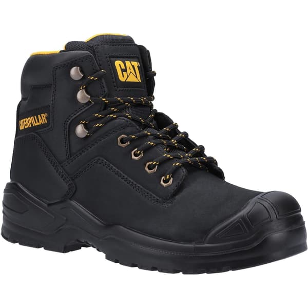 Caterpillar Herr Striver Mid S3 Säkerhetskängor i Läder 7 UK Svart Black 7 UK