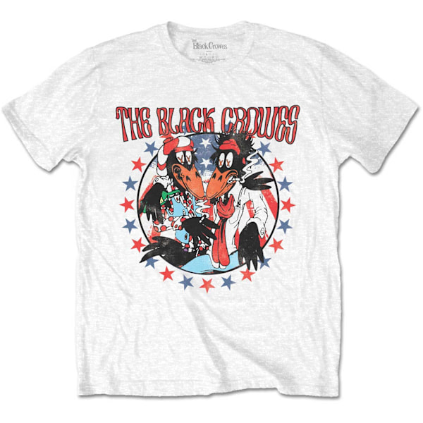 The Black Crowes Unisex Adult Americana T-Shirt XL Vit White XL