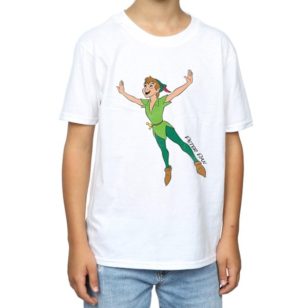 Peter Pan Boys Classic Flying Cotton T-Shirt 12-13 år Vit White 12-13 Years