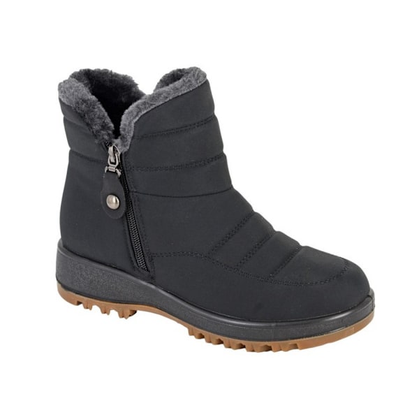 Boulevard Damskor/Kvinnors Nylon Sidofickade Ankelboots 4 UK Svart Black 4 UK