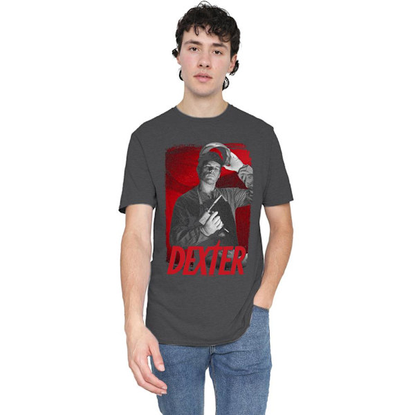 Dexter Unisex Vuxen Gungbräda T-Shirt 3XL Kolgrå Charcoal 3XL