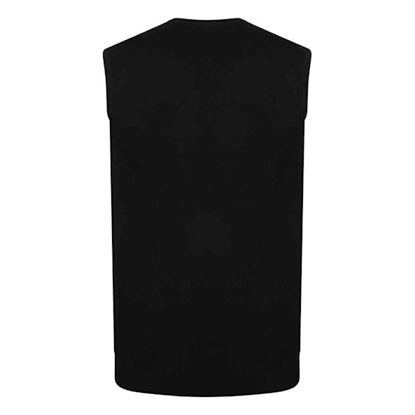 Henbury Herr Bomull Akryl V-ringad Ärmlös Tröja 4XL Marinblå Navy 4XL