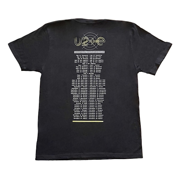 U2 Unisex Vuxen Scen Foto Bomull T-shirt L Svart Black L
