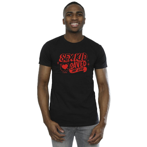 Netflix Mens Sex Education Sex Kid Saviour T-Shirt 5XL Svart Black 5XL