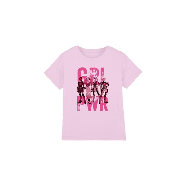 Ahsoka Barn/Kids Flickkraft Ketsu Sabine Hera T-Shirt 9-10 Pink 9-10 Years