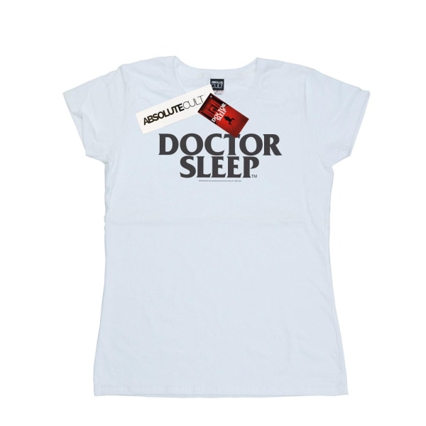Doctor Sleep Dam/Dam Text Logotyp bomull T-shirt XL Vit White XL