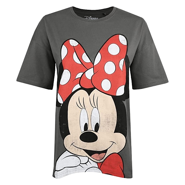 Disney Dam/Kvinnor Minnie Mouse Smile T-Shirt M Grafit/Röd/ Graphite/Red/Black M