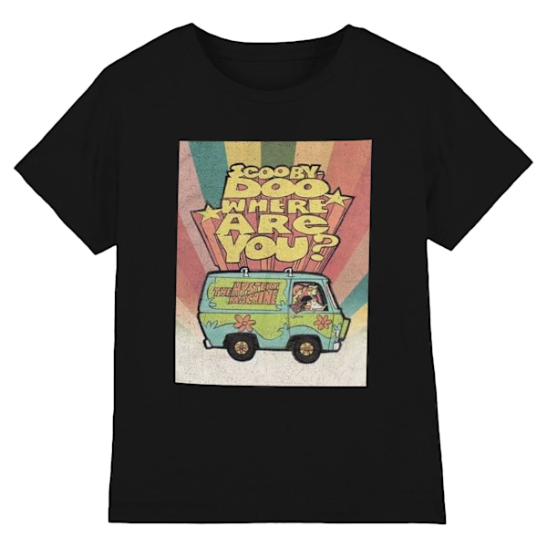 Scooby Doo Unisex Vuxen Var Är Du? T-Shirt S Svart Black S