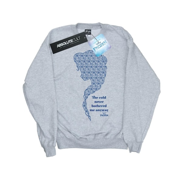 Disney Girls Frozen Cold Sweatshirt 9-11 år Sports Grey Sports Grey 9-11 Years