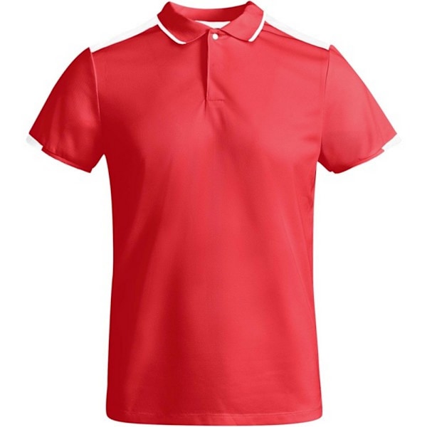 Roly Herr Tamil Kortärmad Polotröja 3XL Röd/Vit Red/White 3XL