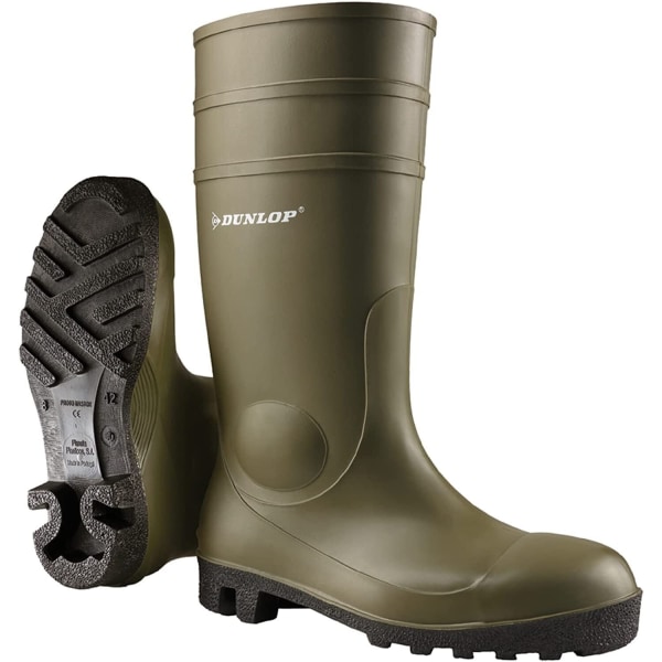 Dunlop Unisex Adult Protomastor Wellington Boots 4 UK Grön/Bla Green/Black 4 UK